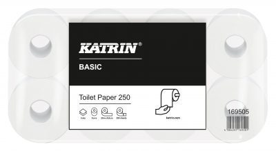 Toilettenpapier 2-lagig weiß 64 Rollen, 250 Blatt